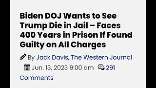 Trump Could Get 400 Yrs In Jail