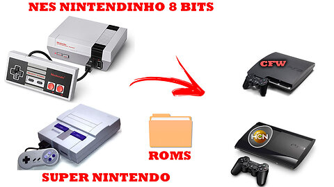 como rodar jogos super Nintendo e nintendinho 8 bits com capa Art no ps3