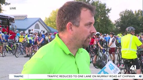 Hundreds of cyclists ride to honor father of 10 killed in hit-and-run crash