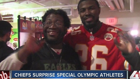 Chiefs surprise Special Olympic athletes at Arrowhead Stadium