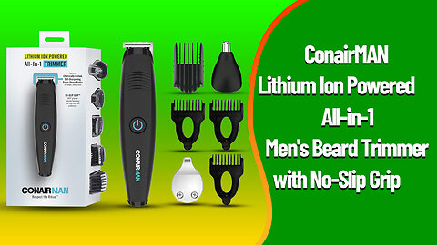 ConairMAN Lithium Ion Powered All-in-1 Men's Beard Trimmer with No-Slip Grip | Review