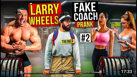 FAKE TRAINER PRANK with LARRY WHEELS | Elite Powerlifter Pretended to be a Beginner coah in Gym