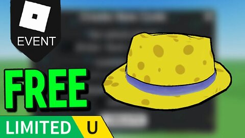 How To Get Sponge Fedora in UGC Limited Codes (ROBLOX FREE LIMITED UGC ITEMS)