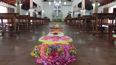 ALFOMBRA DE FLORES DE ARAIRA CUMPLE 32 AÑOS DE TRADICIÓN VENEZOLANA