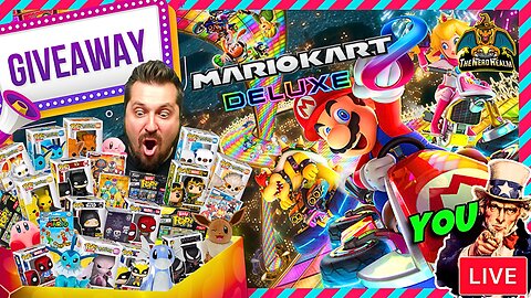 December GIVEAWAYS Now! Mario Kart 8 Deluxe! Playing with Viewers!