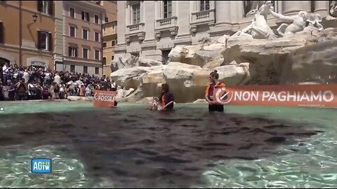 Climate Crazies Ruin Rome’s Trevi Fountain