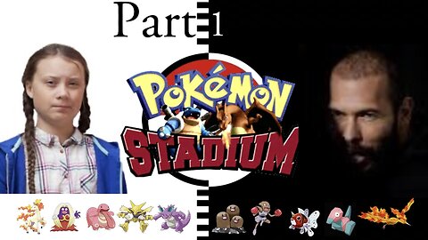 Greta Thunberg vs Andrew Tate AI Pokémon Stadium PT 1