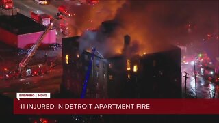 11 Injured in Detroit Apartment Fire