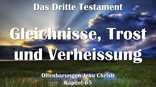 Gleichnisse, Trost und Verheissung... Jesus Christus erläutert ❤️ Das Dritte Testament Kapitel 65