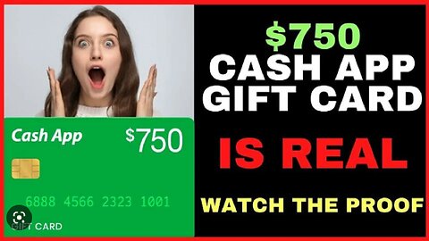 Free Cash App Money -$750 CASH APP CARD IS REAL