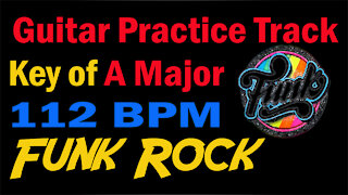 Funk Rock Backing Track 112 bpm in the Key of A