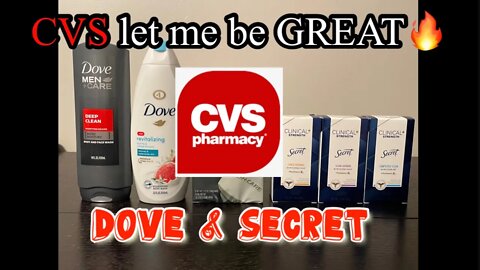 CVS let me be GREAT | DOVE & SECRET 07/20 #cvs #save