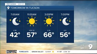 Breezy and cooler on Monday