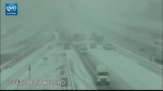 Pile-up in Racine County: NB I-4I closed due to crash