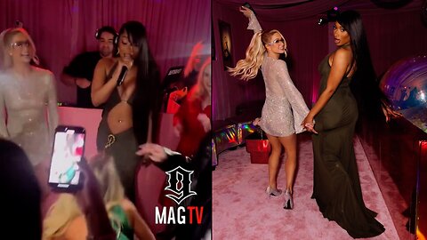 Megan Thee Stallion Performs Cardi B's WAP At Paris Hilton's B-Day Party! 🎤
