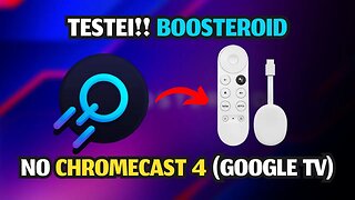 REVIEW do CHROMECAST 4 - TESTEI BOOSTEROID CLOUD GAMING com APP NATIVO de ANDROID TV!!