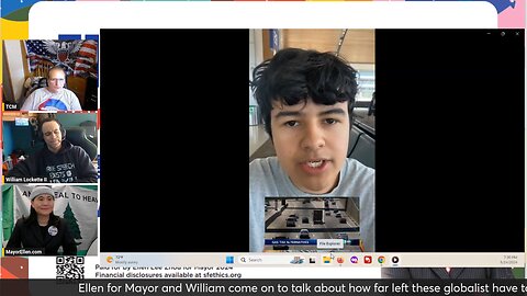 Ellen for Mayor Francisco and Willaim talk about freeing us from the globalists