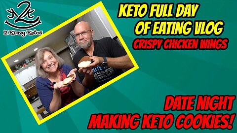 Keto Black & White Cookies | What we eat on Keto | Keto Crispy Chicken Wings