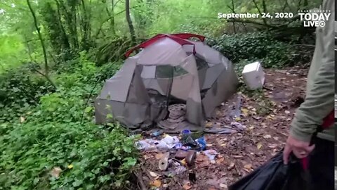 Vancouver city leaders tour Leverich Park area after neighbors complain about homeless camps