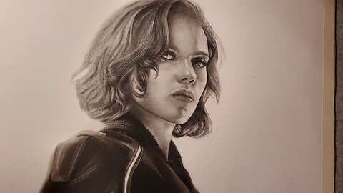 Pencil Drawing of Natasha Romanoff Marvel's BLACK WIDOW! #lifeisarttv #blackwidow #lifeisart