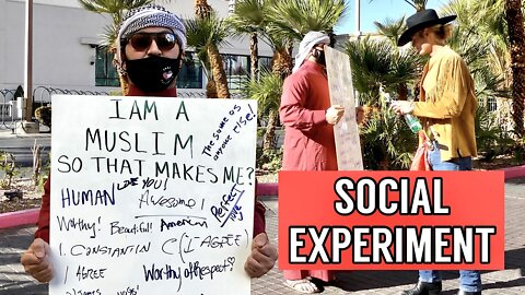 I AM A MUSLIM SO THAT MAKES ME? | SOCIAL EXPERIMENT IN AMERICA