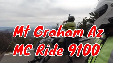 Mt Graham Az MC Ride 9100 feet up