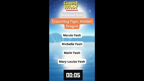 Guest This Actress #155 Like A Quick Quiz? | Crouching Tiger Hidden Dragon