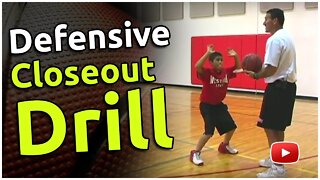 Youth League Basketball - Defensive Closeout Drill - Coach Al Sokaitis