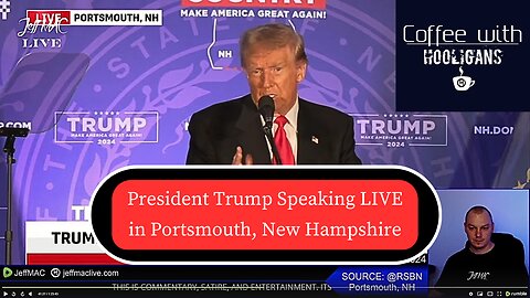 President Trump Speaking LIVE in Portsmouth, New Hampshire