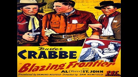 Billy the Kid in Blazing Frontier - Buster Crabbe
