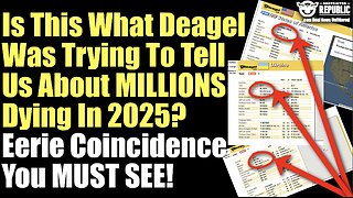 Is This What Deagel Was Trying To Tell Us About Millions Dying In 2025? Eerie Must See Coincidence