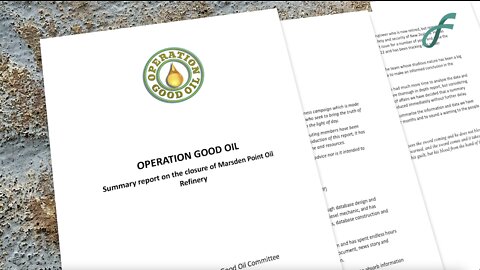 David Trotter & Levi Wulf of Operation Good Oil - Marsden Point Oil Refinery
