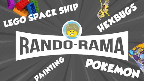RANDO-RAMA Episode 1: Crazy Lego Space Ship Creations, Pokemon Cards, Battle Hex Bugs and More!