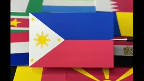 Dibujo la bandera de FILIPINAS 🇵🇭