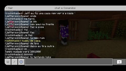 Minecraft de celular vem com o Jeff play games ofc