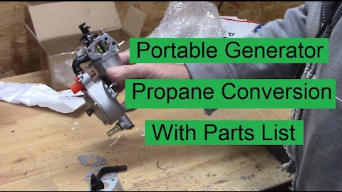 Harbor Freight Portable Generator Propane Conversion - With Parts List - Let's Figure This Out