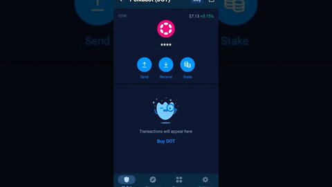 POLKADOT STAKING CRYPTOCURRENCY IN TRUSTWALLET #trustwallet #staking #cryptostaking #polkadot #eth