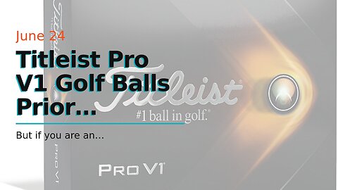 Titleist Pro V1 Golf Balls Prior Generation (One Dozen)