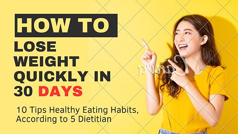 How to lose WEIGHT in 30 DAYS