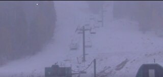 Mount Charleston reporting several inches of snow Monday night
