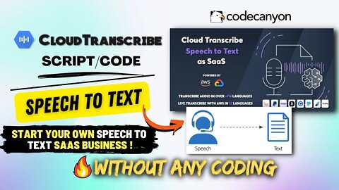 Cloud Transcribe Speech to Text Review | Earn $1000/mon Starting SAAS Business without Coding #2