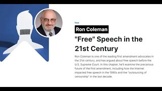 Learn about free speech with me! Ron Coleman! w00t!