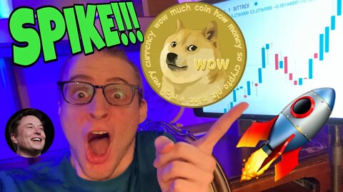 DOGECOIN HUGE 🚀 SPIKE 🚀 TO THE MOOOOOOON!!! ⚠️