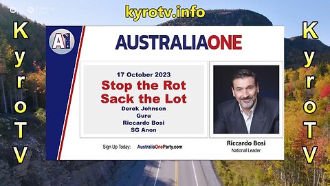 AustraliaOne Party - Stop the Rot, Sack the Lot 17.10.2023 (suomennettu)