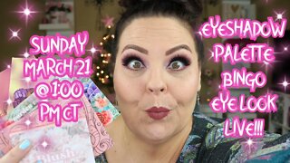 *LIVE* EYESHADOW PALETTE BINGO EYE LOOK - TAKE 2