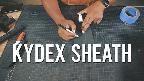 Making a Kydex Sheath for a 4" fixed blade.