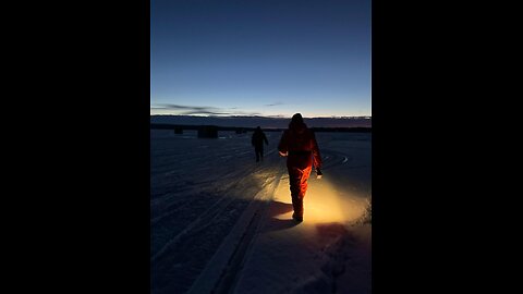 Ice Fishing Trip -Lake Nipissing North Bay Ontario Canada