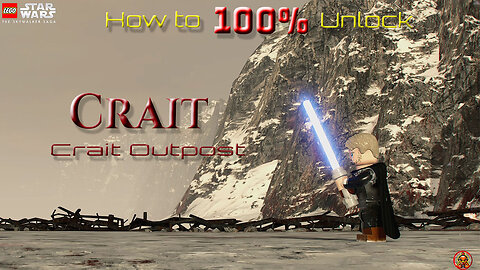 How to 100% Crait - Crait Outpost LEGO: Starwars The Skywalker Saga.