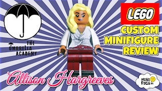 CUSTOM LEGO MINIFIGURE REVIEW ALLISON HARGREEVES - Another Umbrella Academy based minifigure