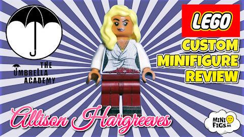 CUSTOM LEGO MINIFIGURE REVIEW ALLISON HARGREEVES - Another Umbrella Academy based minifigure